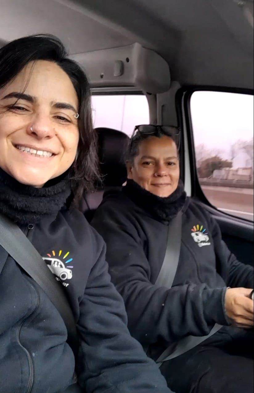 Juli y Vale, fundadoras de Fleteras.ar
